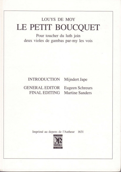 Moy, Louys de (nach 1631): Le petit Boucquet