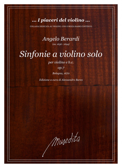 Berardi, Angelo (ca. 1636–1694): Sinfonie a Violino solo op. 7