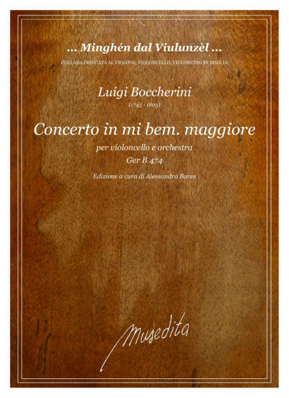 Boccherini, Luigi (1743–1805): Concerto mi bemolle maggiore Ger B 474 – Partitur und Stimmen