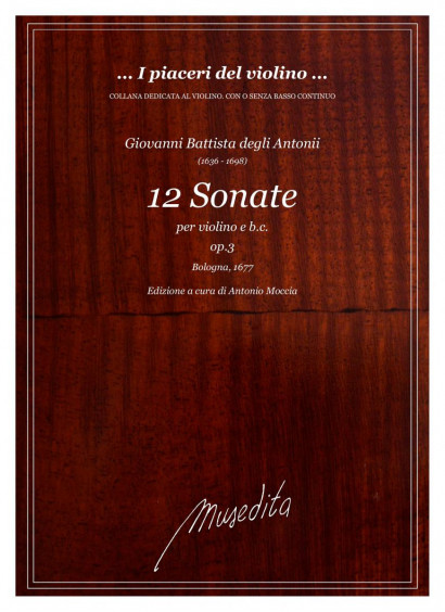 degli Antonii, Giovanni B. (1636–1698): 12 Sonate op. 3