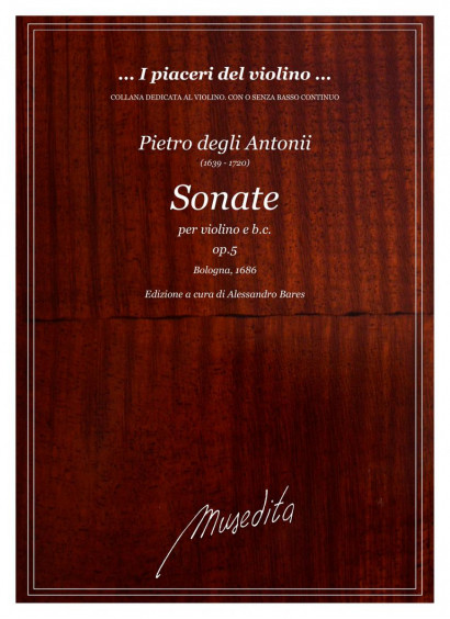 degli Antonii, Pietro (1639–1720): 8 Sonate op. 5