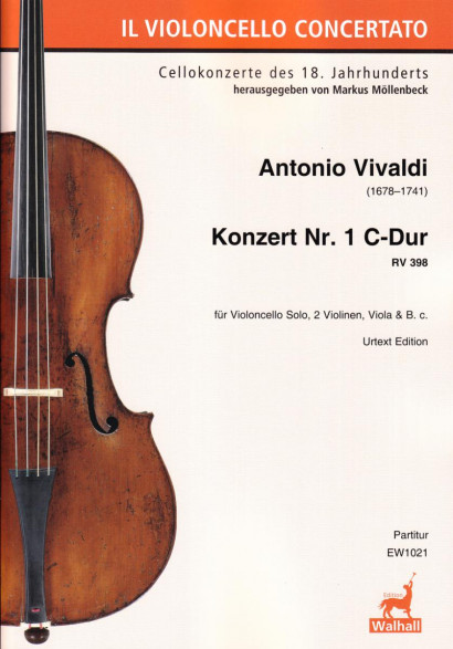 Vivaldi, Antonio (1678–1741): Konzert Nr. 1 C-Dur RV 398 – Partitur
