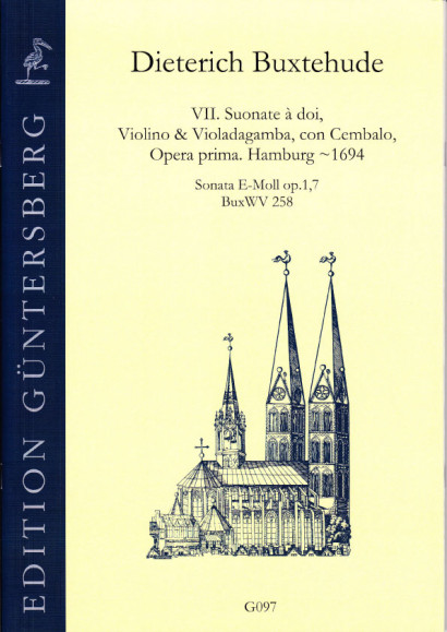 Buxtehude, Dieterich (~1637-1707): VI. Suonate à doi, Violino & Violadagamba, con Cembalo, Opera prima BuxWV 252-258<br>- Sonata E-Moll