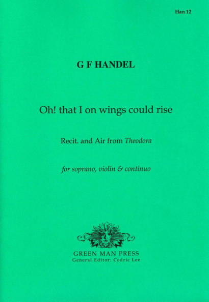 Händel, Georg Friedrich (1685-1759): Oh! that I on wings could rise