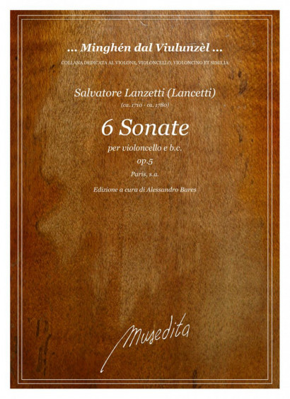 Lanzetti (Lancetti), Salvatore (ca. 1710 – ca. 1780): 6 Sonate op. 5