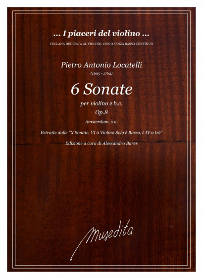 Locatelli, Pietro A. (1695–1764):<br>6 Sonate da camera op. 8