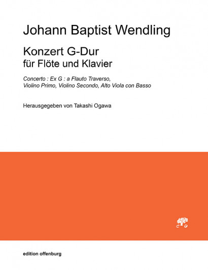 Wendling, Johann B. (1723–1797): Konzert G-Dur<br>– Klavierauszug mit Solo